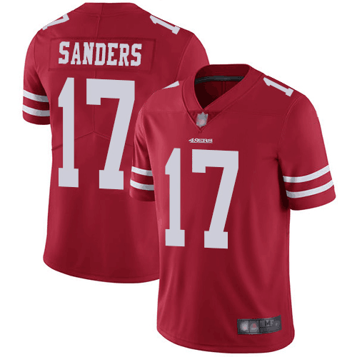Men's San Francisco 49ers #17 Emmanuel Sanders Red Vapor Untouchable Limited Stitched NFL Jersey